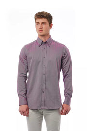 Burgundy Cotton Men Shirt