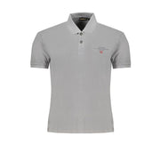 Brown Cotton Men Polo Shirt