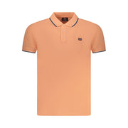 Pink Cotton Men Polo Shirt