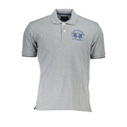 Brown Cotton Men Polo Shirt