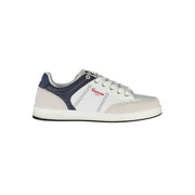 White Polyester Sneaker