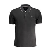 Black Cotton Polo Shirt
