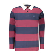 Red Cotton Men Polo Shirt