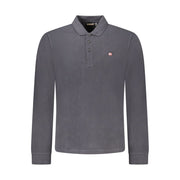 Black Cotton Men Polo Shirt