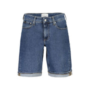 Blue Cotton Short