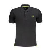 Black Cotton Polo Shirt