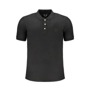 Black Cotton Polo Shirt